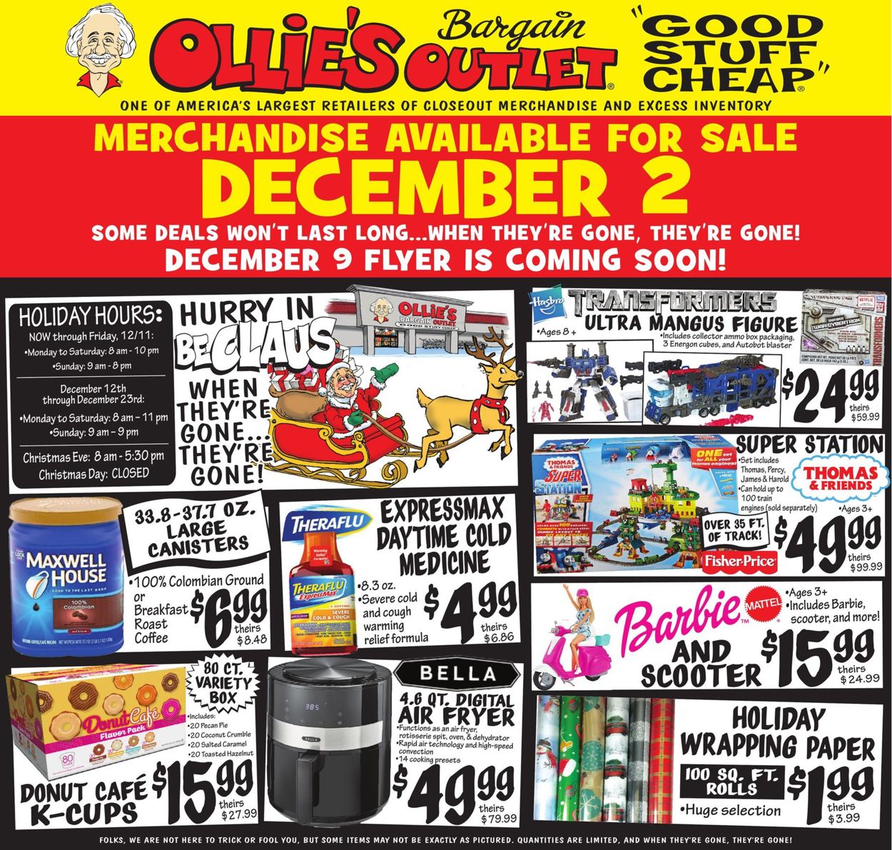 Ollie's Ad from 12/02/2020