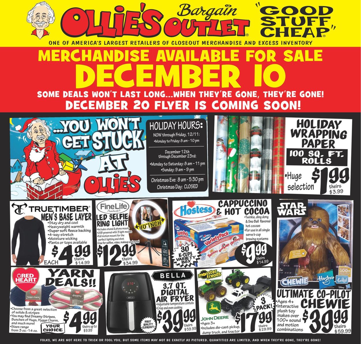 Ollie's Ad from 12/10/2020
