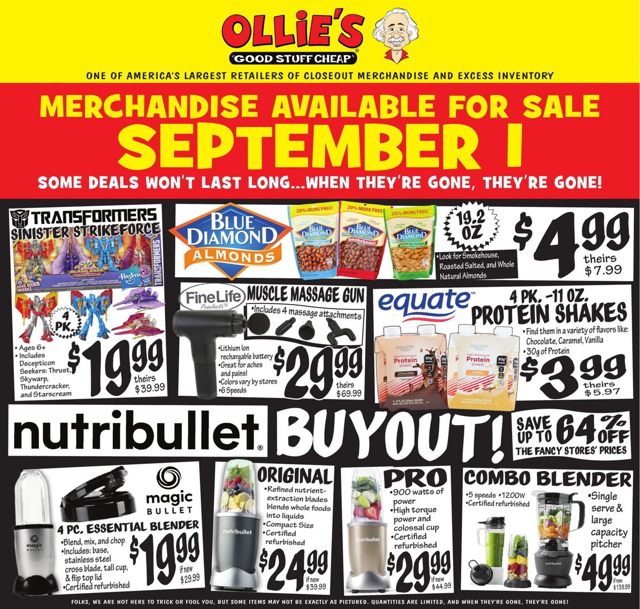 Ollie's Ad from 09/01/2021