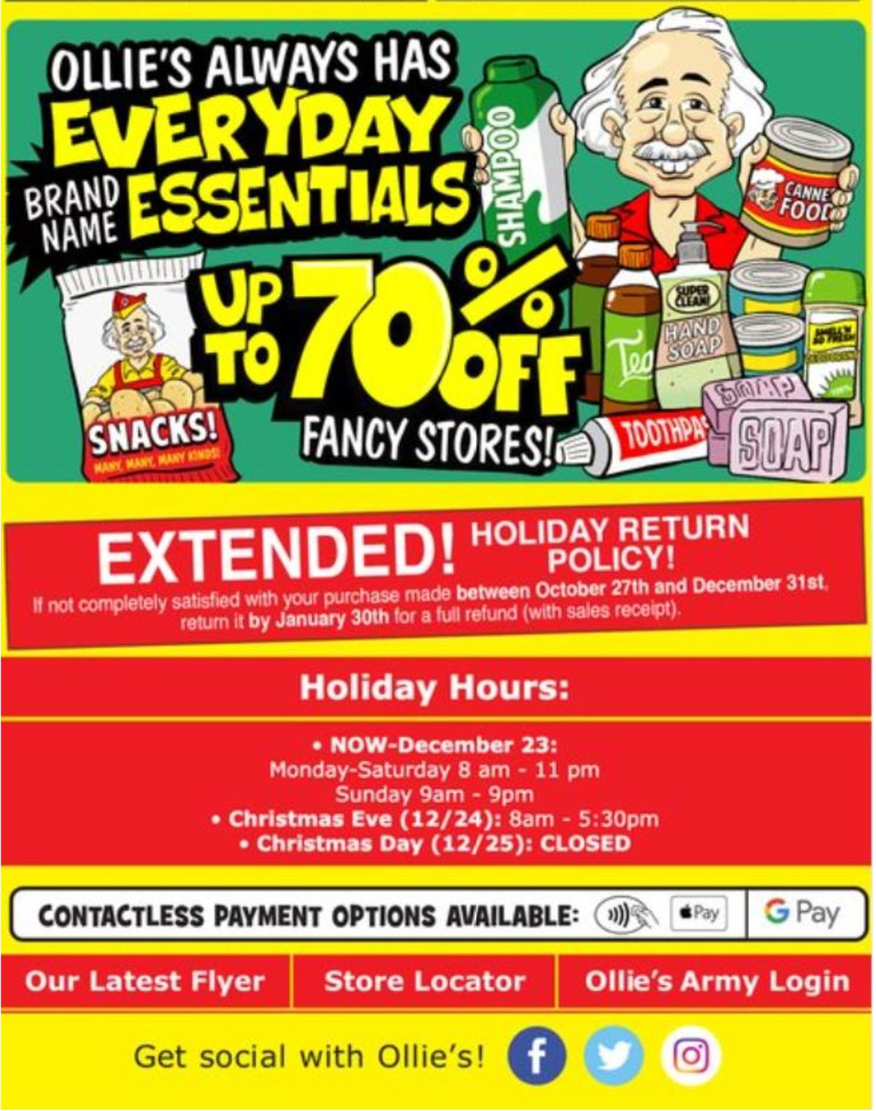 Ollie's Ad from 12/16/2021