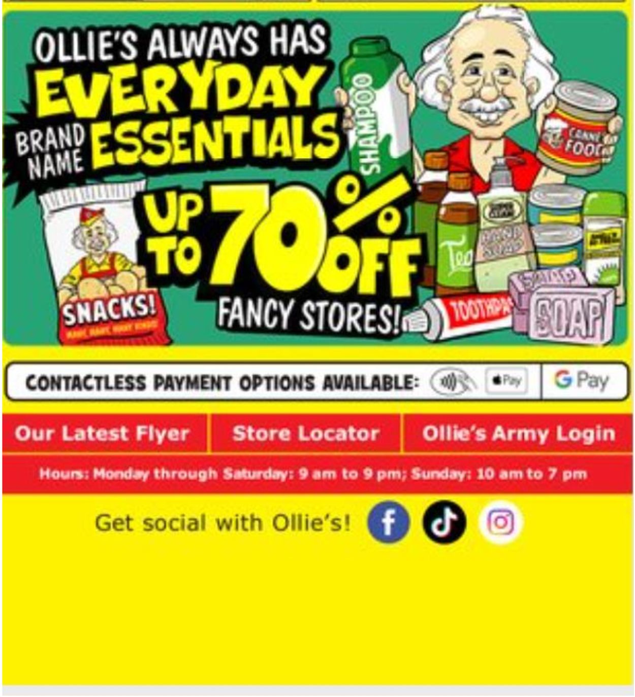 Ollie's Ad from 03/24/2022
