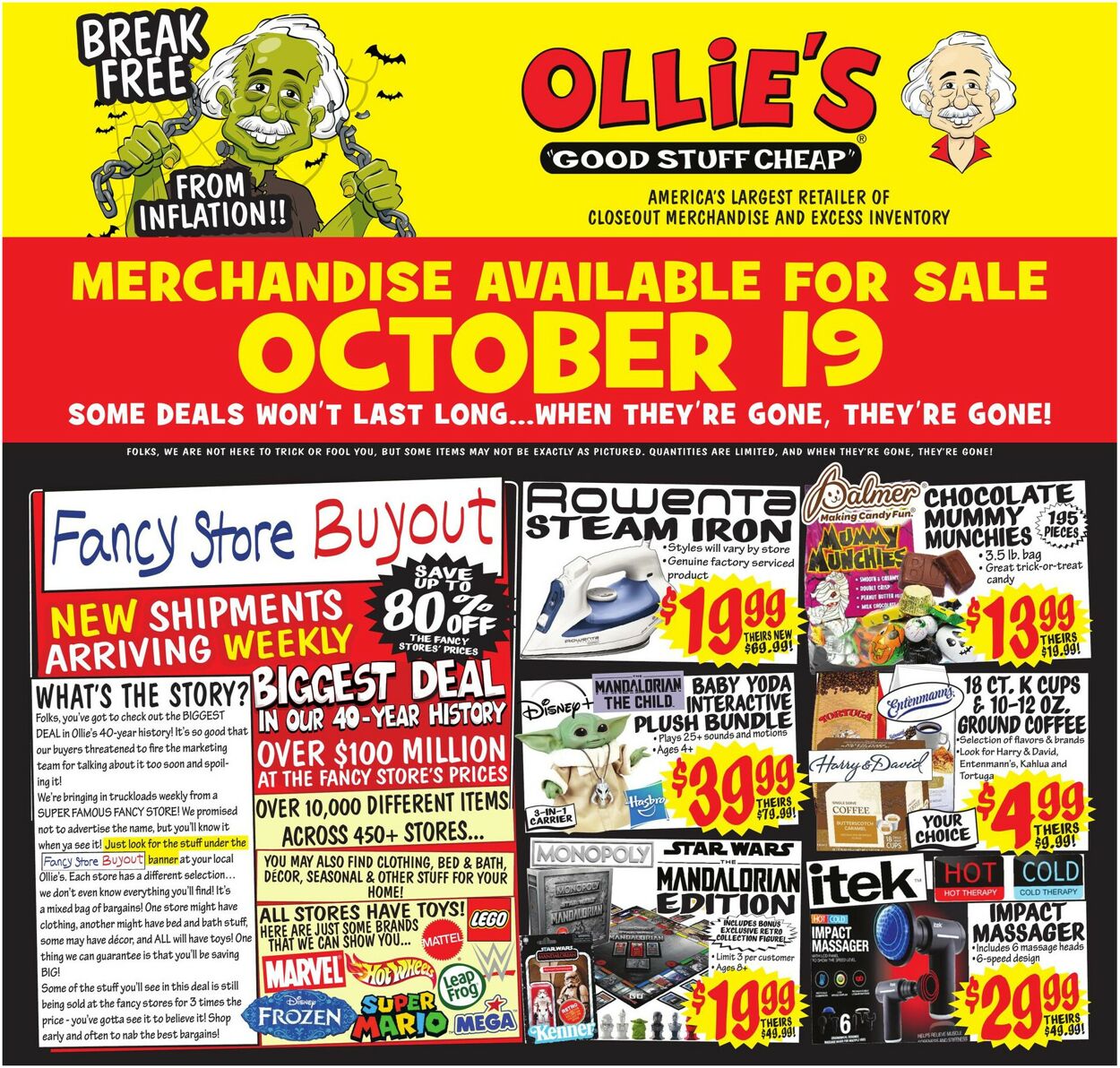 Ollie's Ad from 10/19/2022