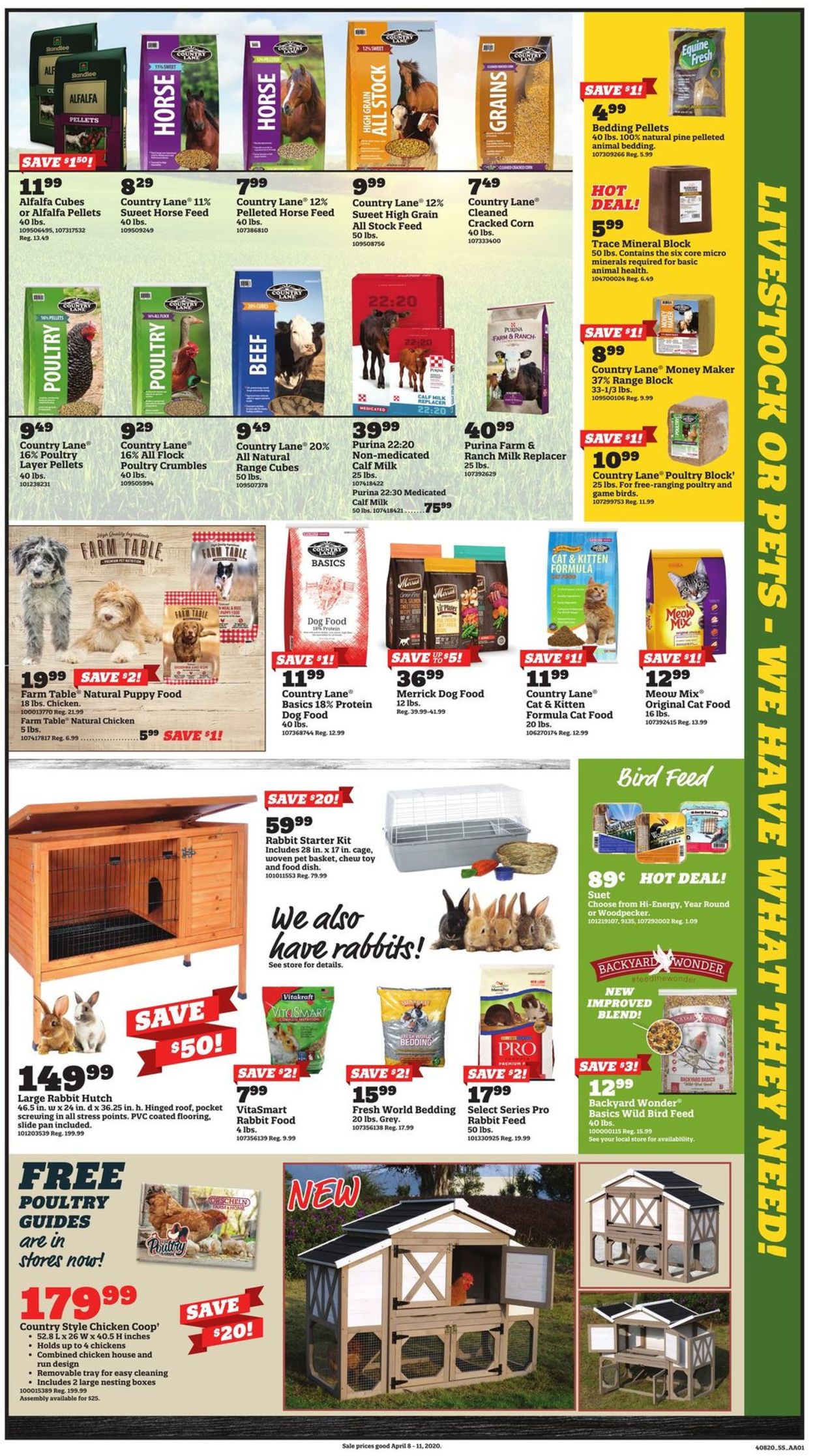 Orscheln Farm and Home Ad from 04/08/2020