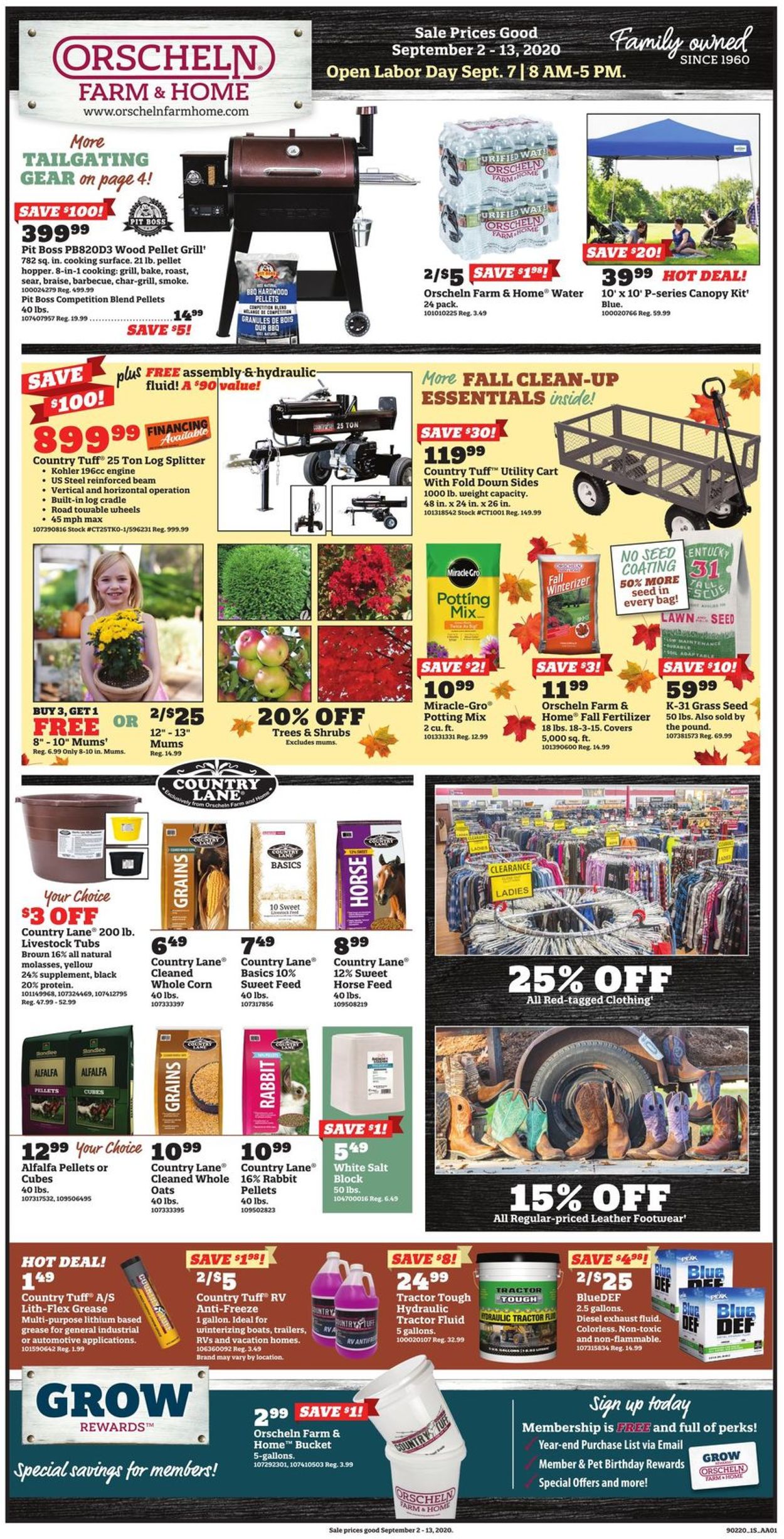 Orscheln Farm and Home Ad from 09/02/2020
