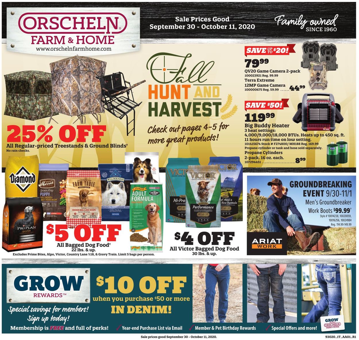 Orscheln Farm and Home Ad from 09/30/2020