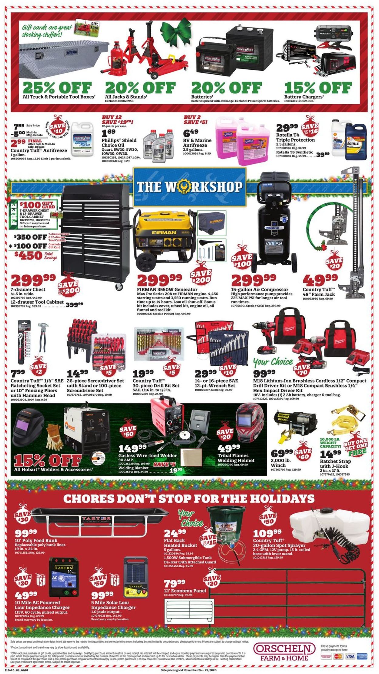 Orscheln Farm and Home Ad from 11/24/2020