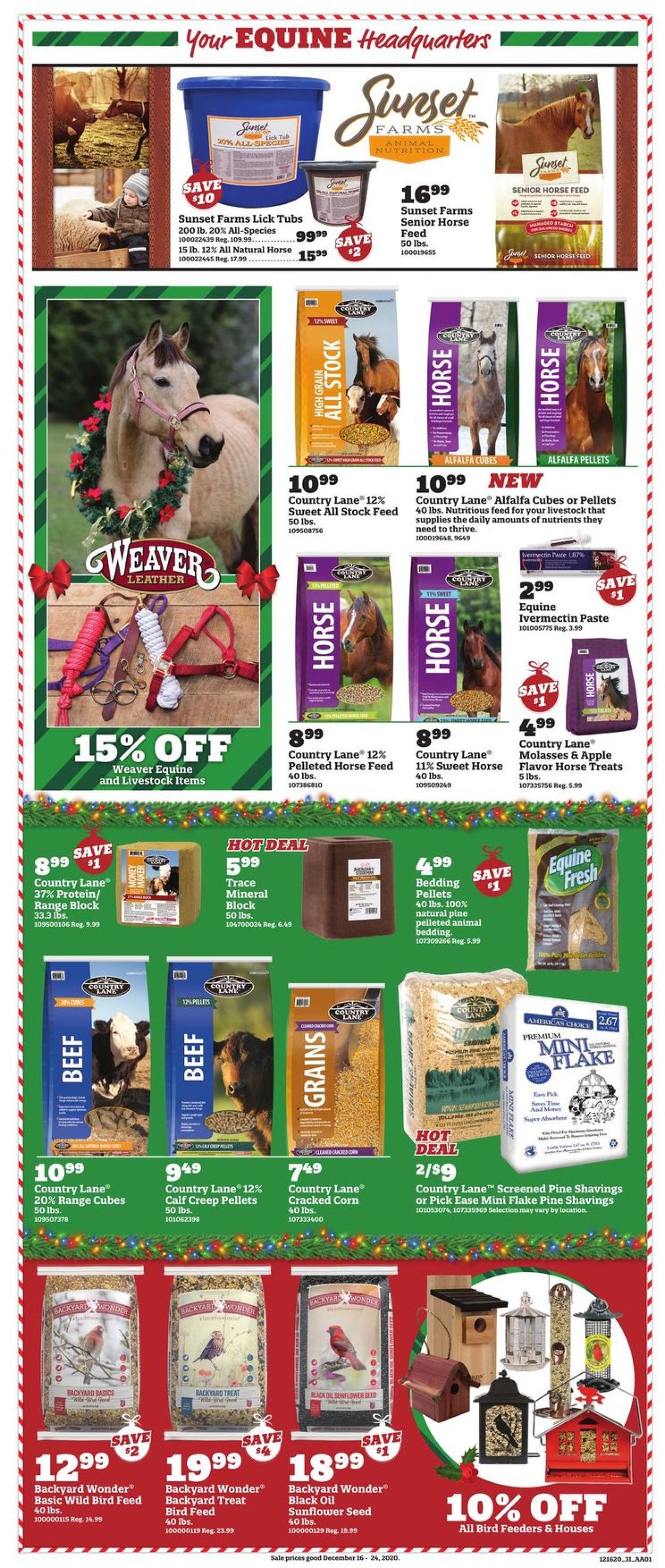 Orscheln Farm and Home Ad from 12/16/2020