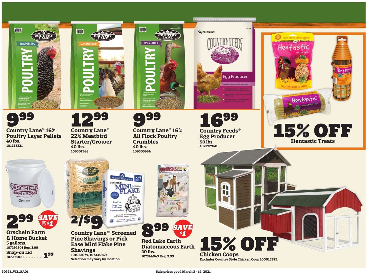 Orscheln Farm and Home Ad from 03/03/2021