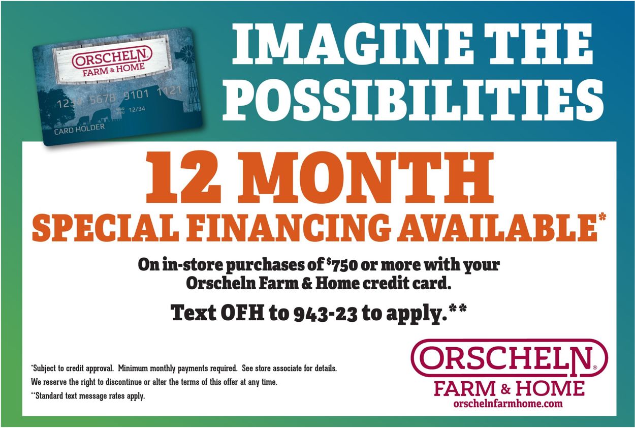 Orscheln Farm and Home Ad from 07/09/2021