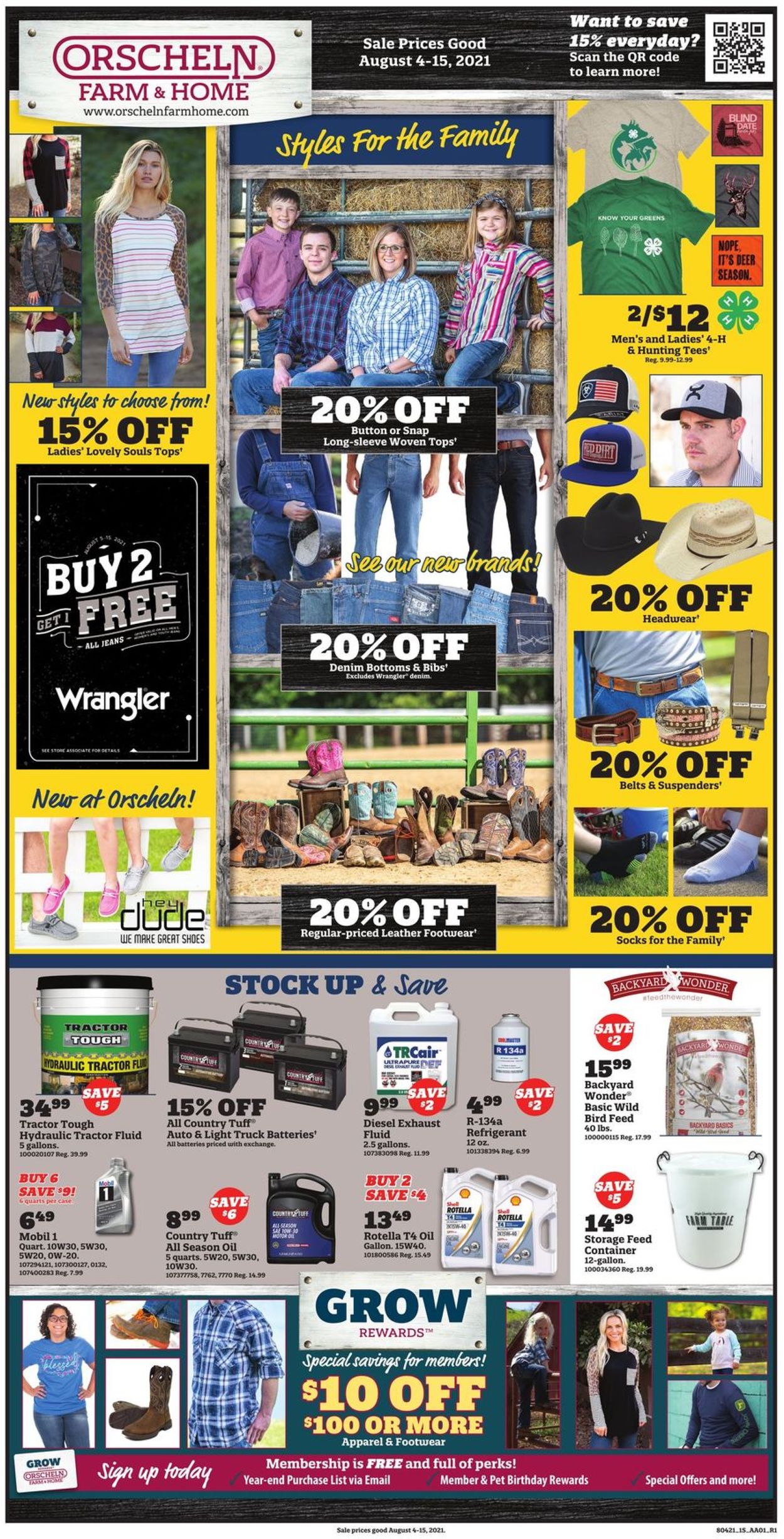 Orscheln Farm and Home Ad from 08/04/2021