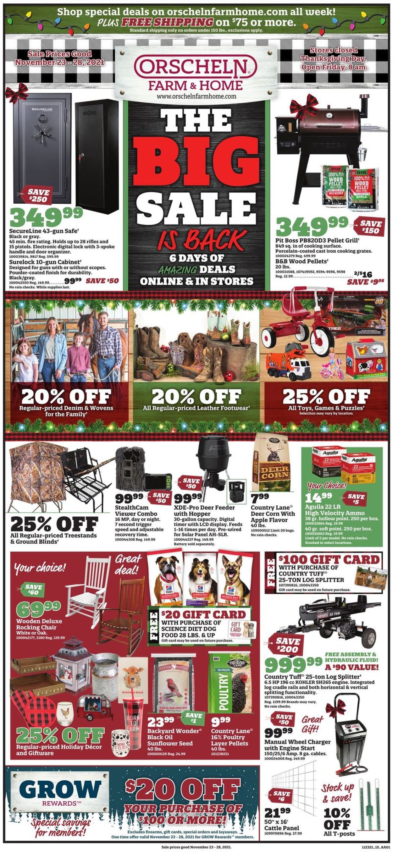 Orscheln Farm and Home Ad from 11/23/2021
