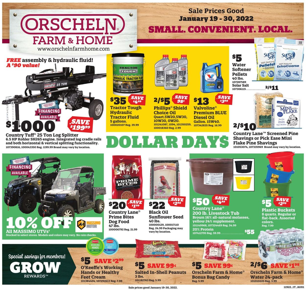 Orscheln Farm and Home Ad from 01/19/2022
