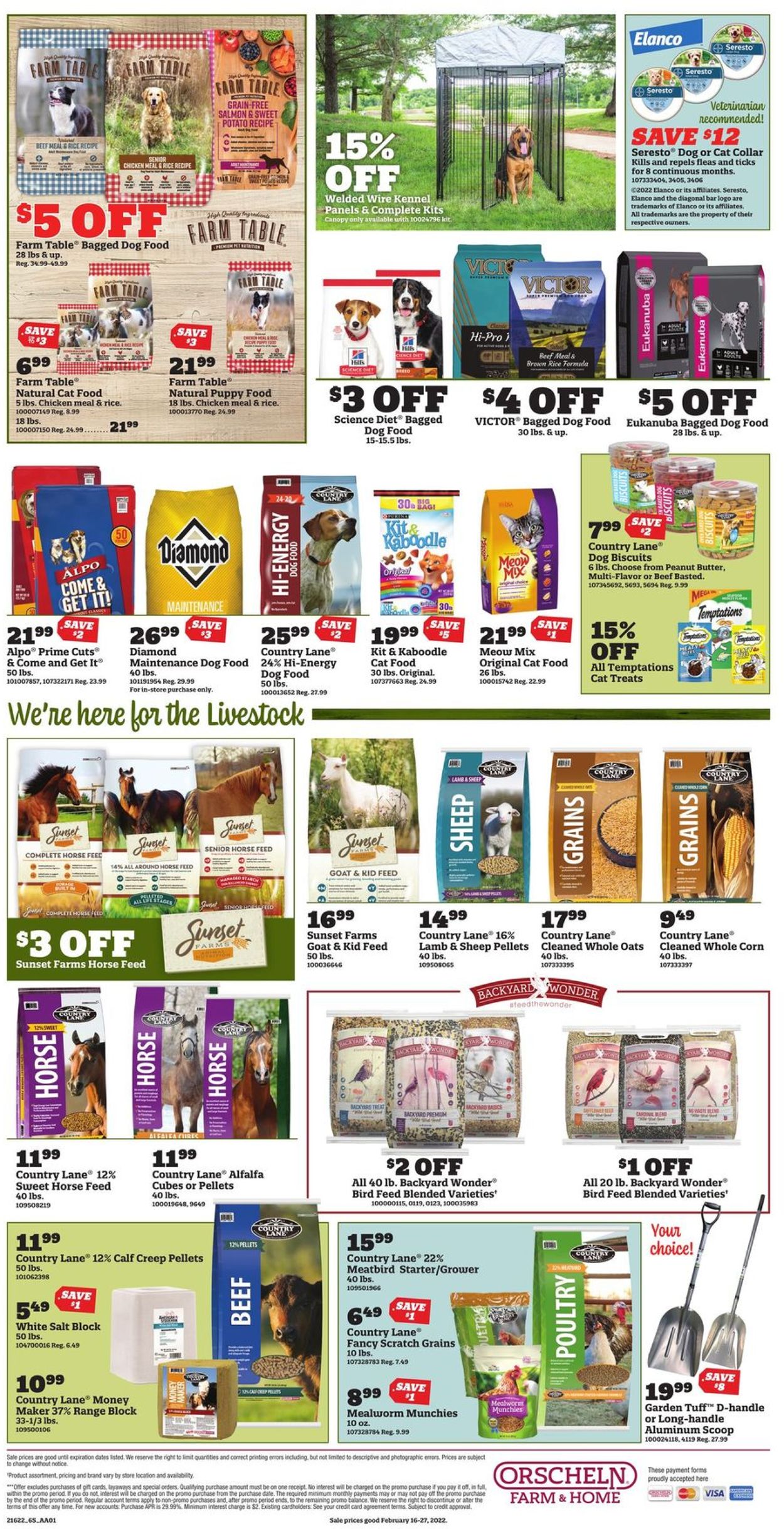 Orscheln Farm and Home Ad from 02/16/2022