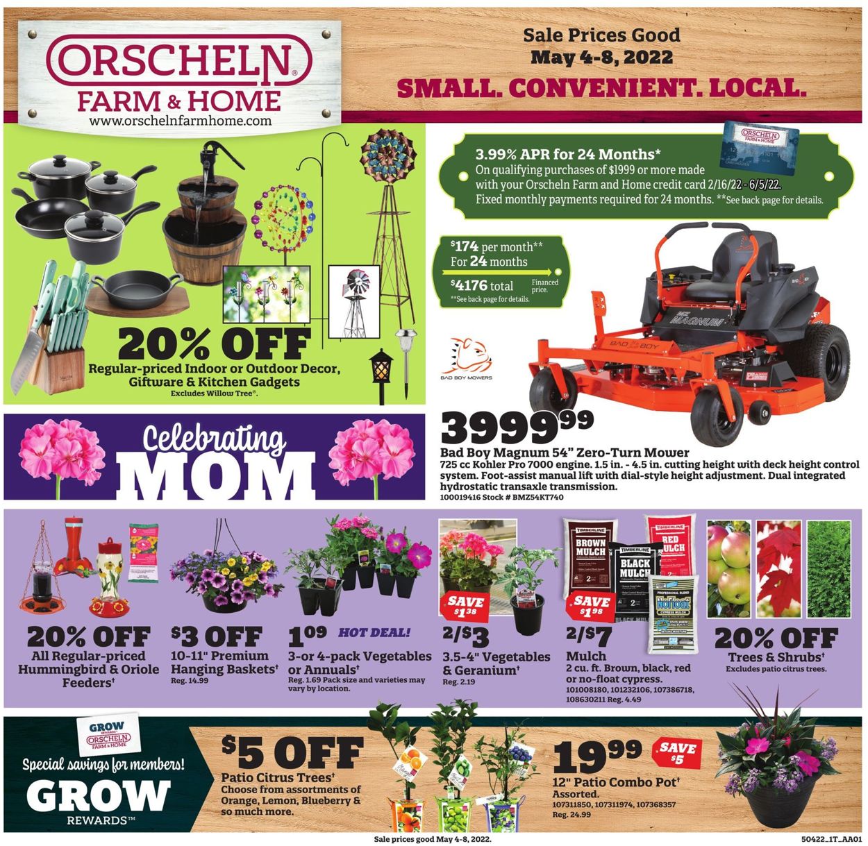 Orscheln Farm and Home Ad from 05/04/2022