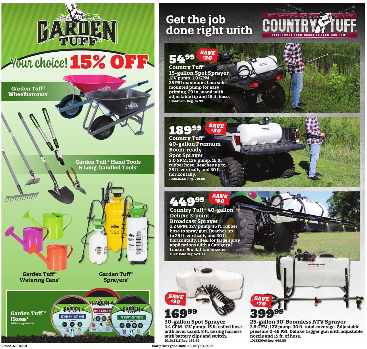 Orscheln Farm and Home Ad from 06/29/2022