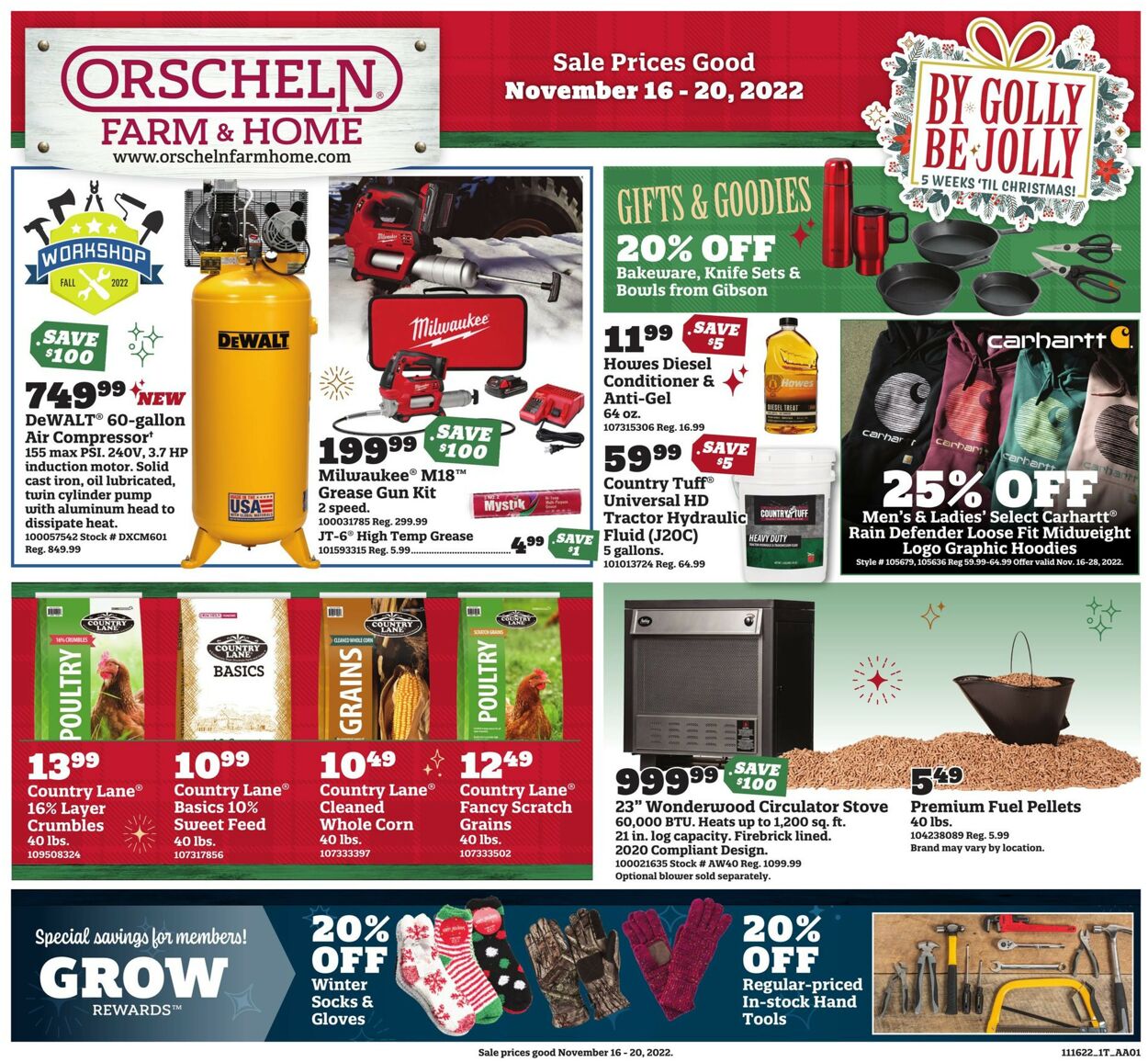 Orscheln Farm and Home Ad from 11/16/2022