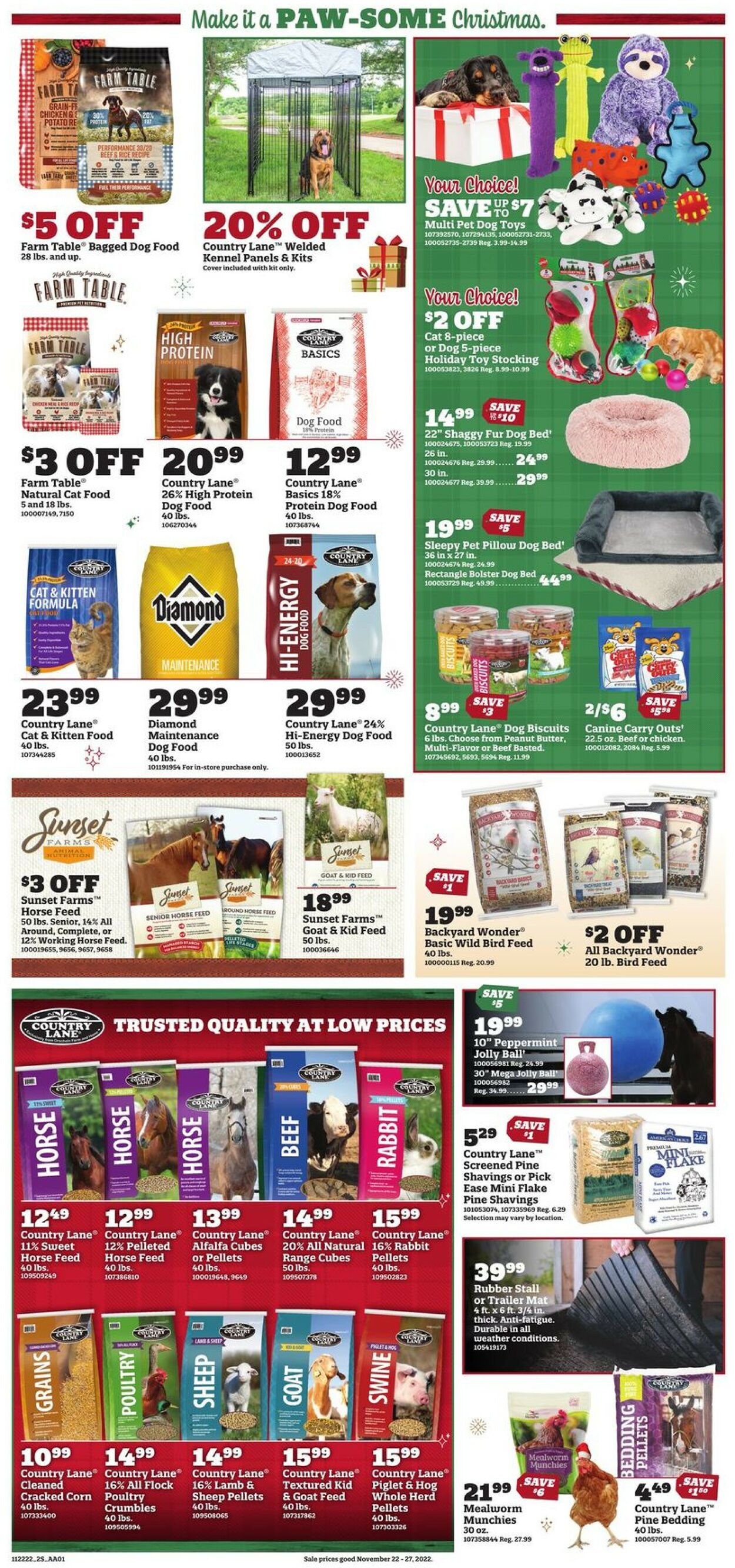 Orscheln Farm and Home Ad from 11/22/2022