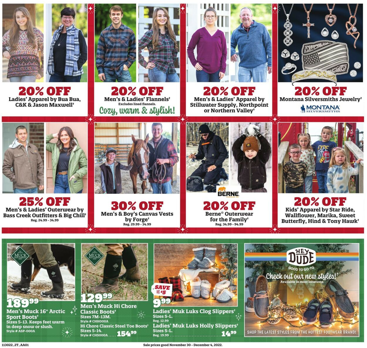 Orscheln Farm and Home Ad from 11/30/2022