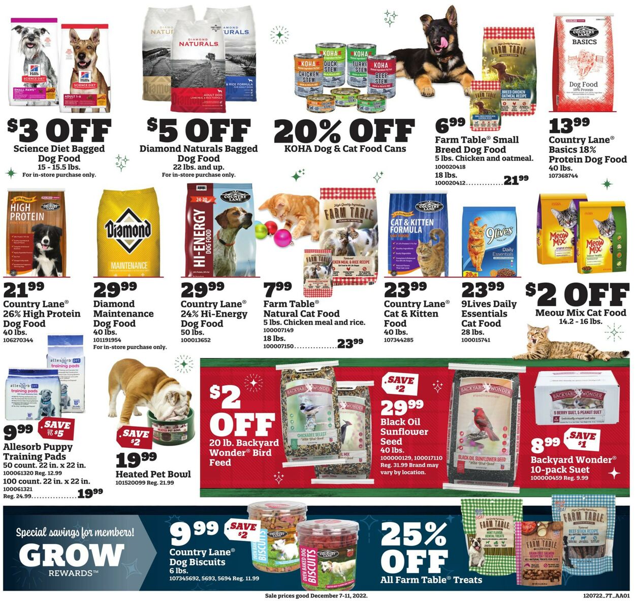 Orscheln Farm and Home Ad from 12/07/2022