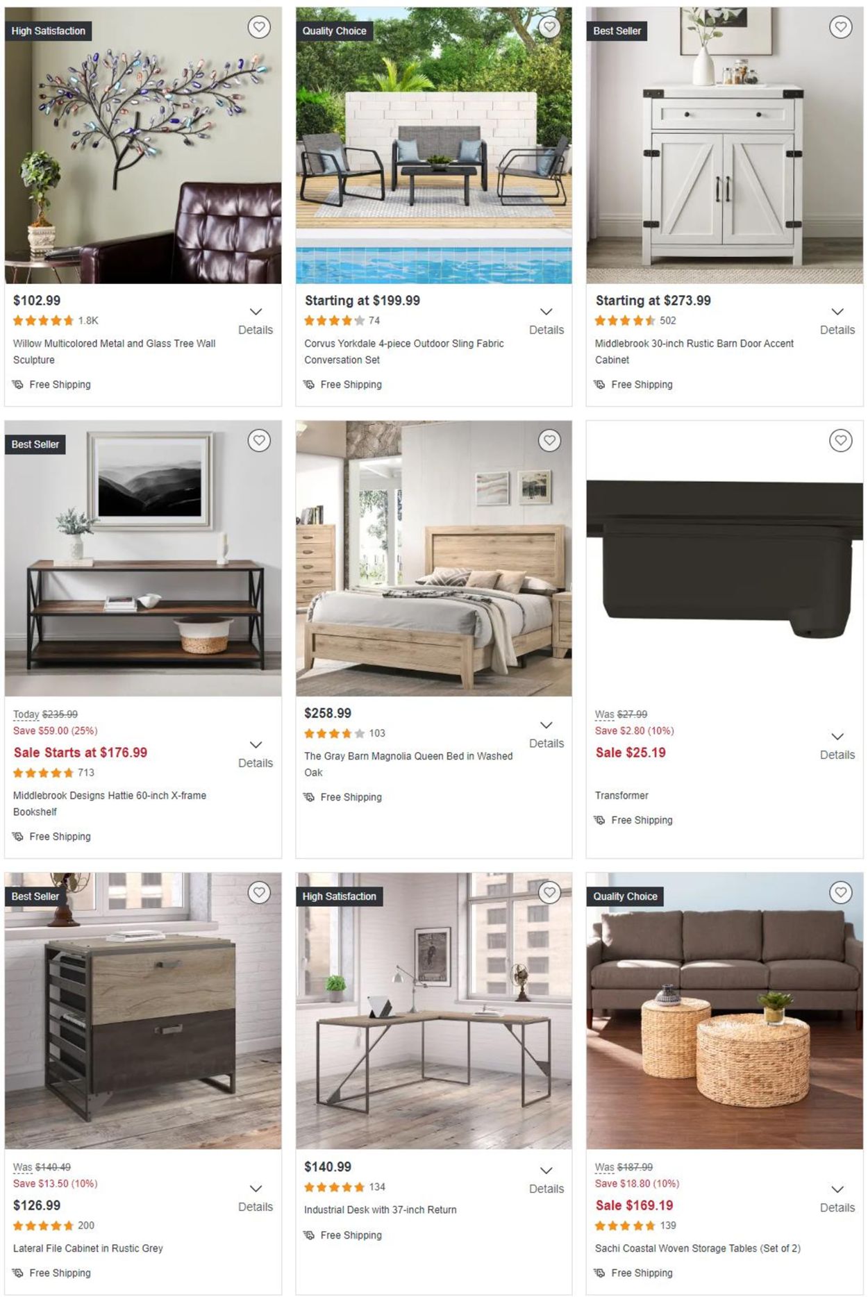 Overstock Ad from 08/25/2022