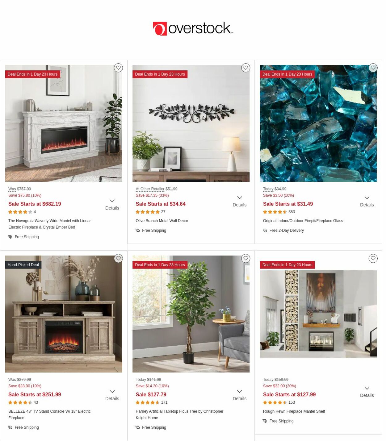 Overstock Ad from 11/17/2022