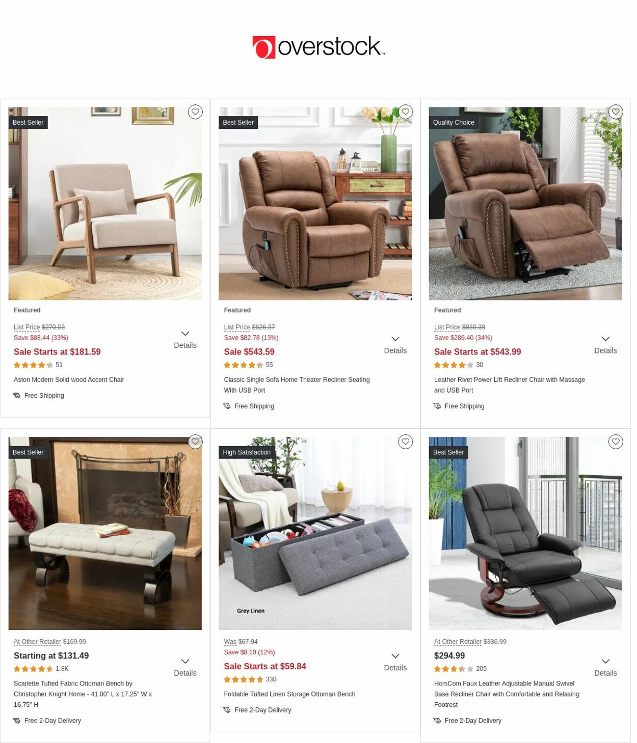 Overstock Ad from 01/26/2023