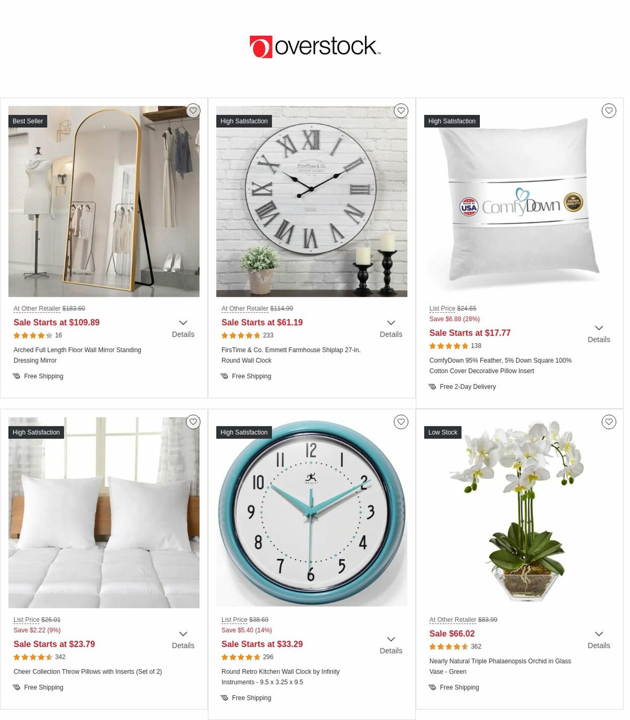 Overstock Ad from 01/26/2023