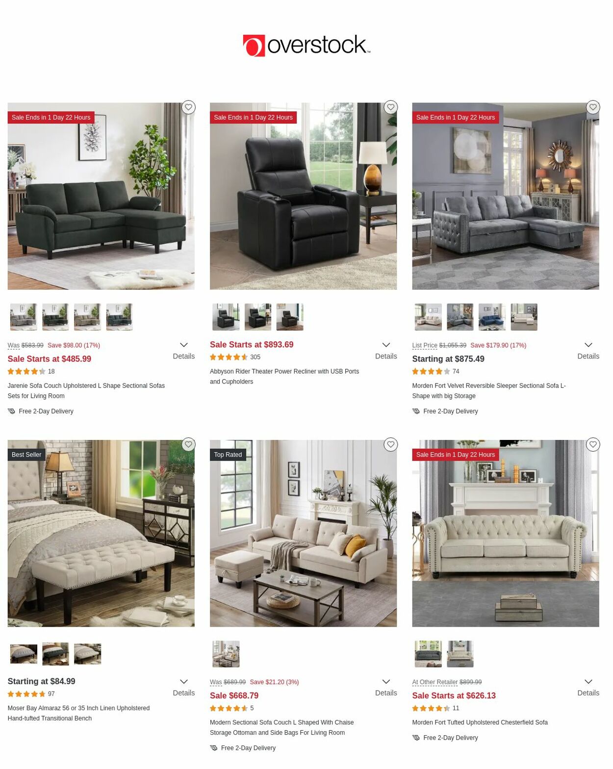 Overstock Ad from 02/23/2023