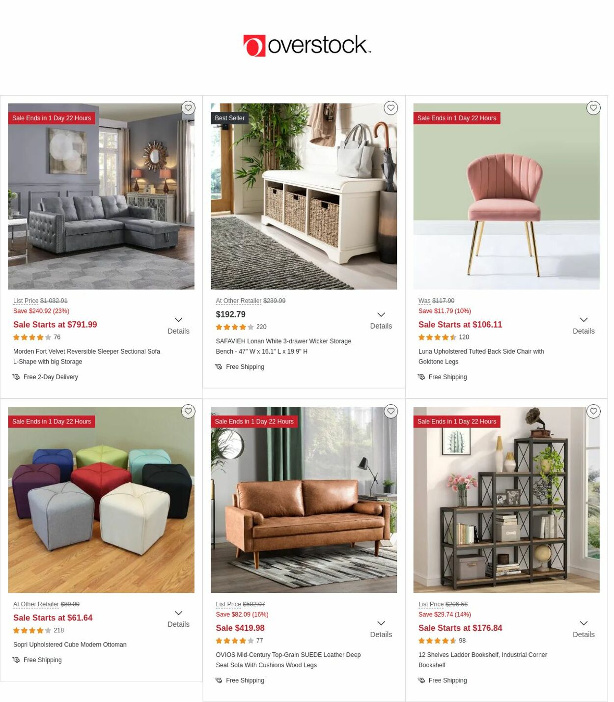 Overstock Ad from 03/02/2023