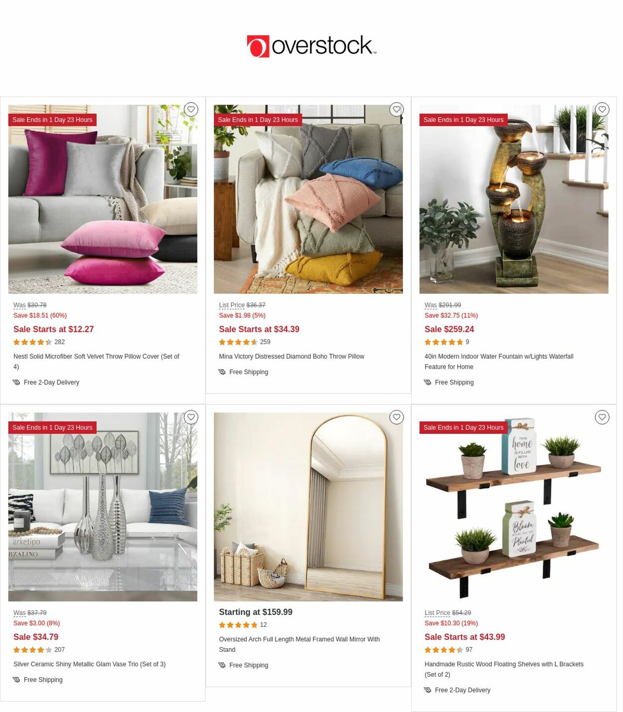 Overstock Ad from 03/09/2023