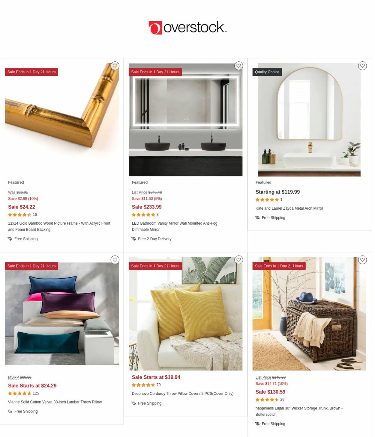 Overstock Ad from 04/13/2023