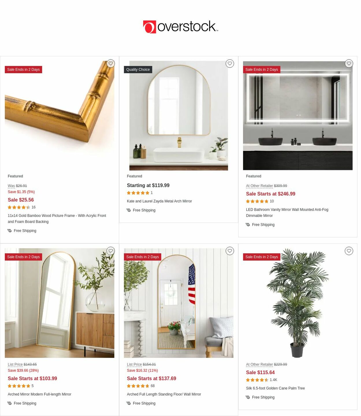 Overstock Ad from 04/20/2023