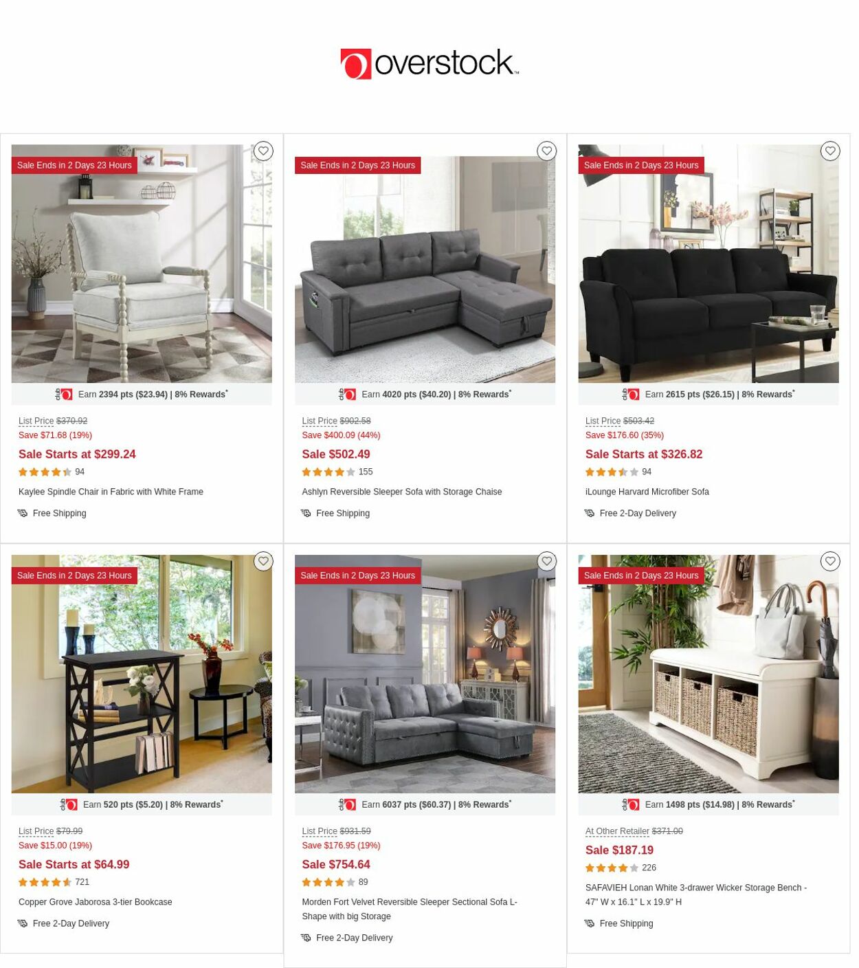 Overstock Ad from 04/27/2023