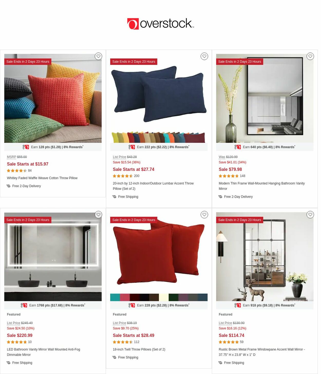 Overstock Ad from 04/27/2023