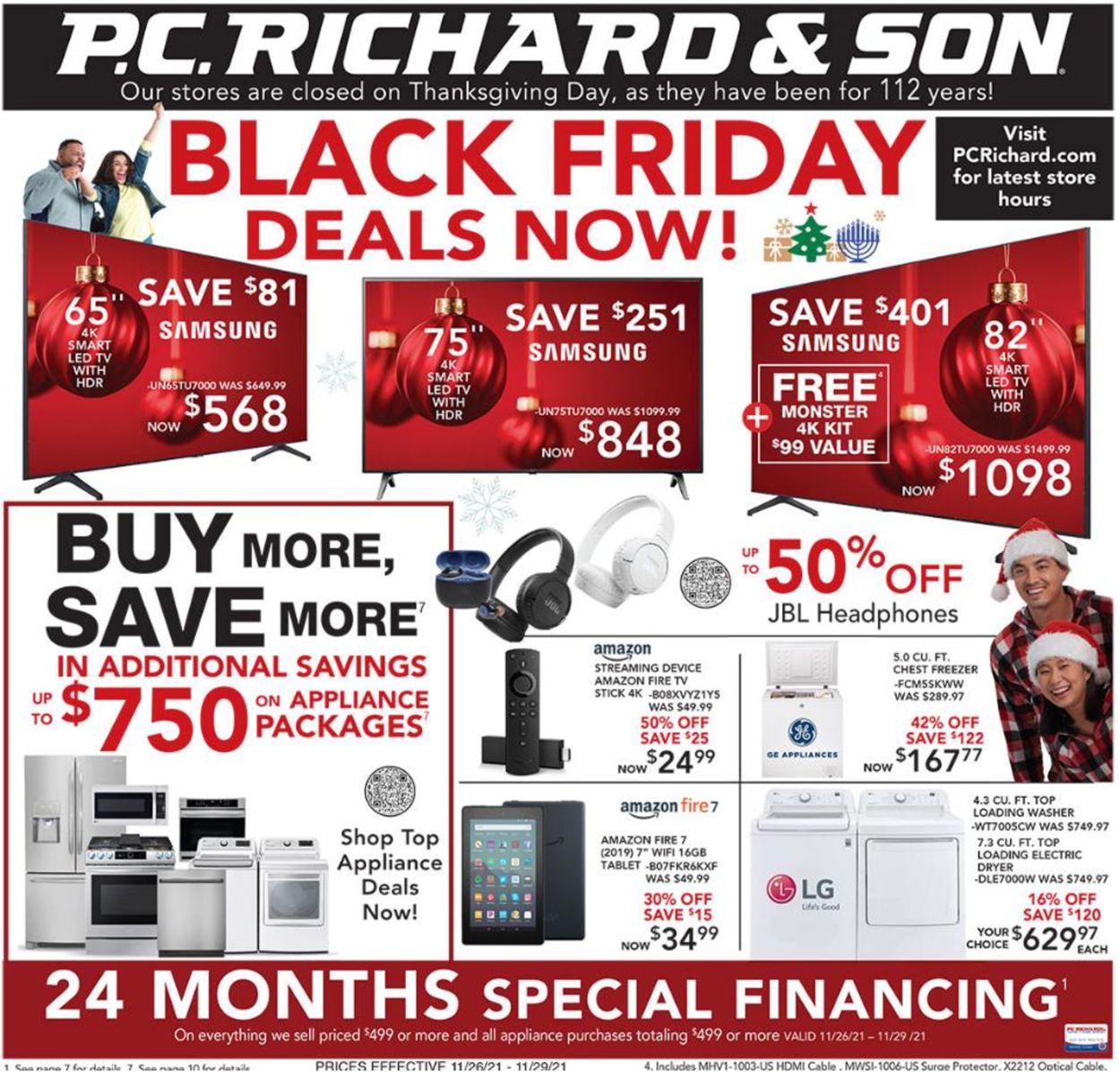 P.C. Richard & Son Ad from 11/26/2021