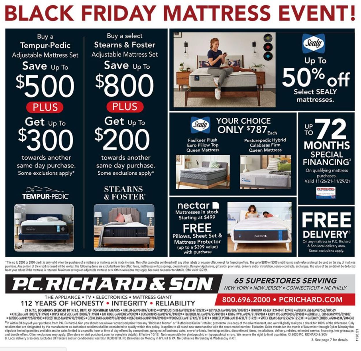 P.C. Richard & Son Ad from 11/26/2021