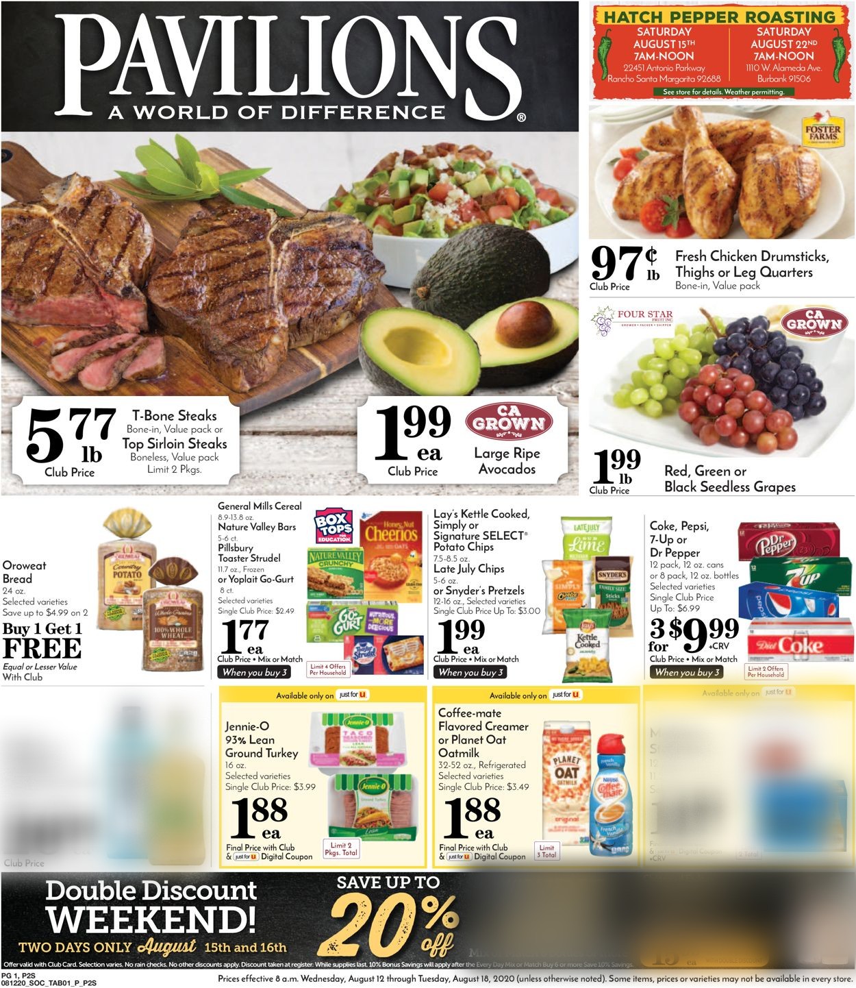 Pavilions Ad from 08/12/2020