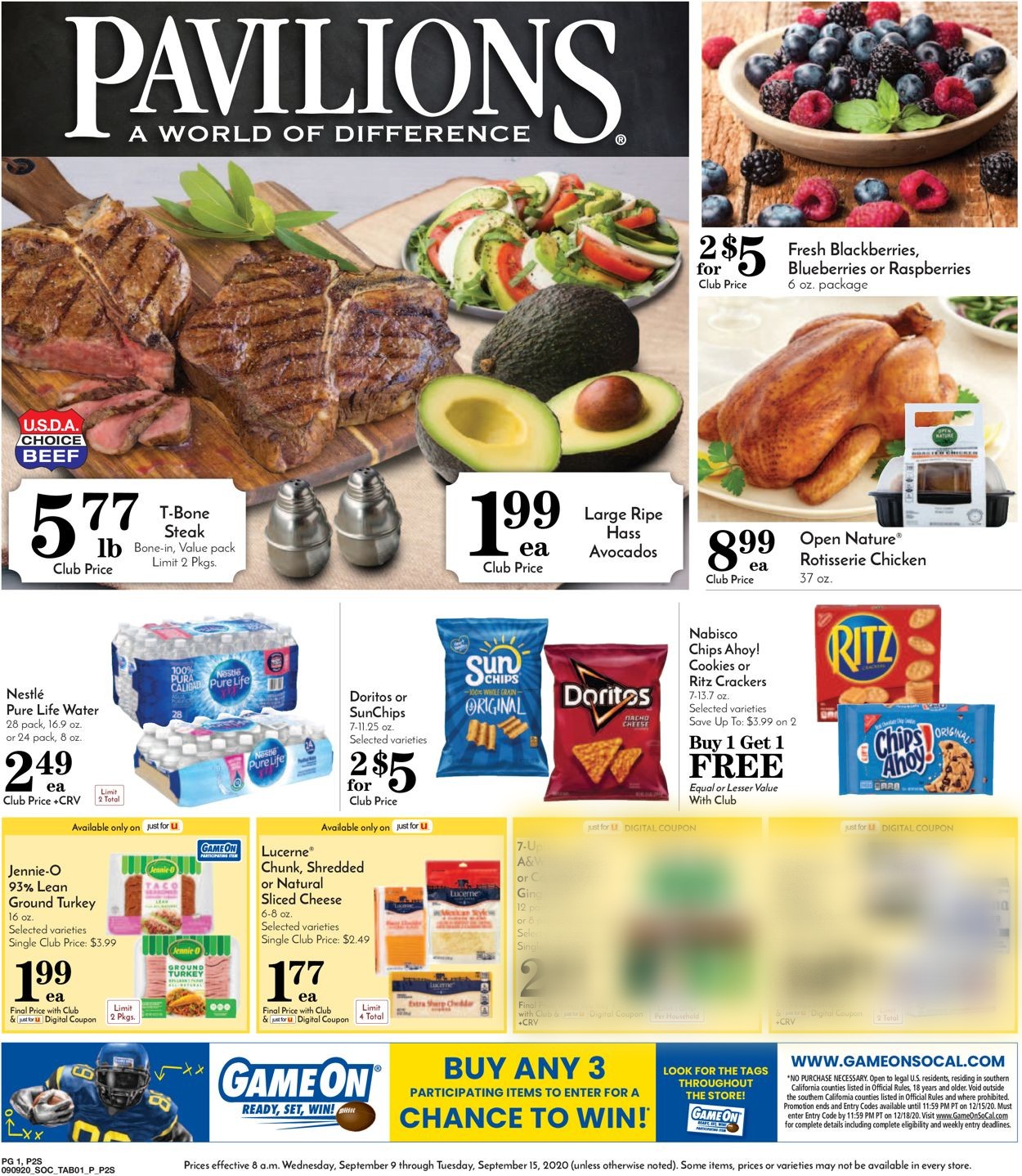 Pavilions Ad from 09/09/2020