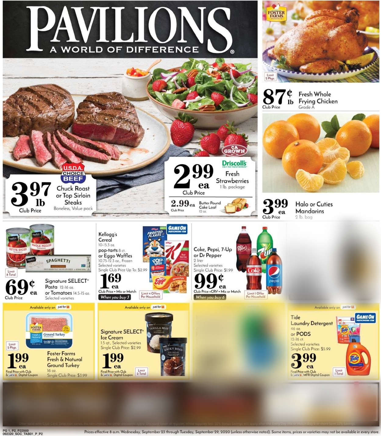 Pavilions Ad from 09/23/2020