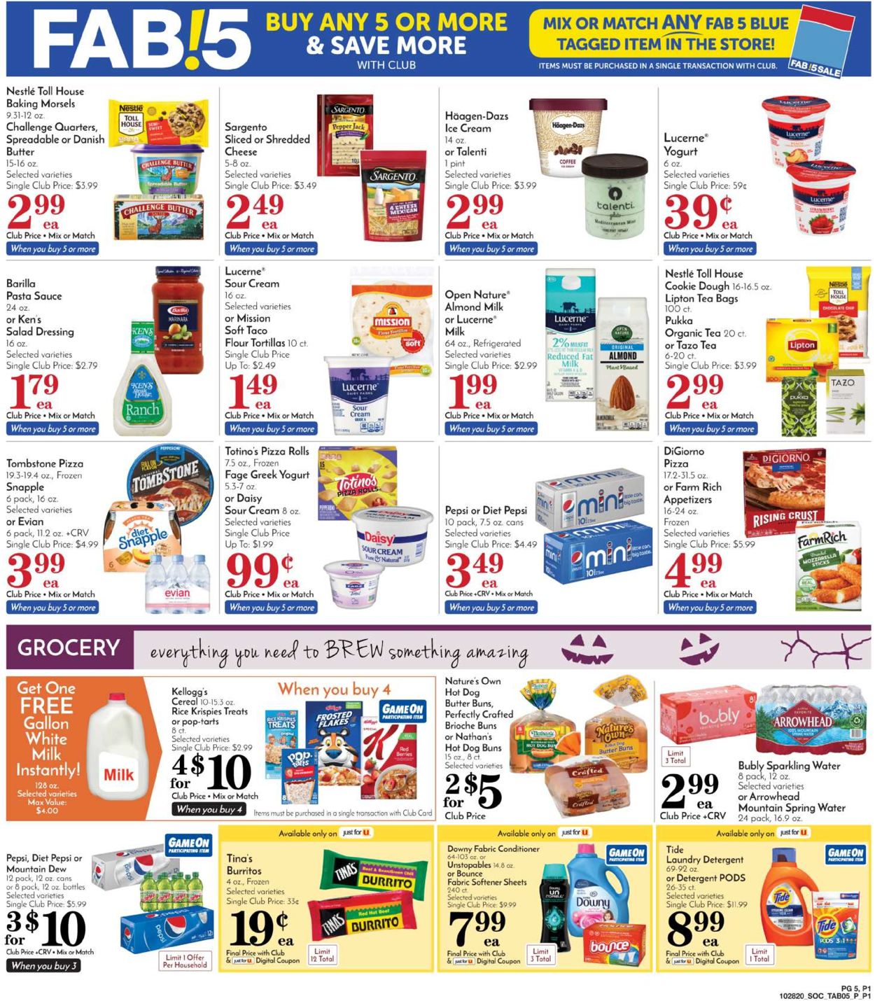 Pavilions Ad from 10/28/2020