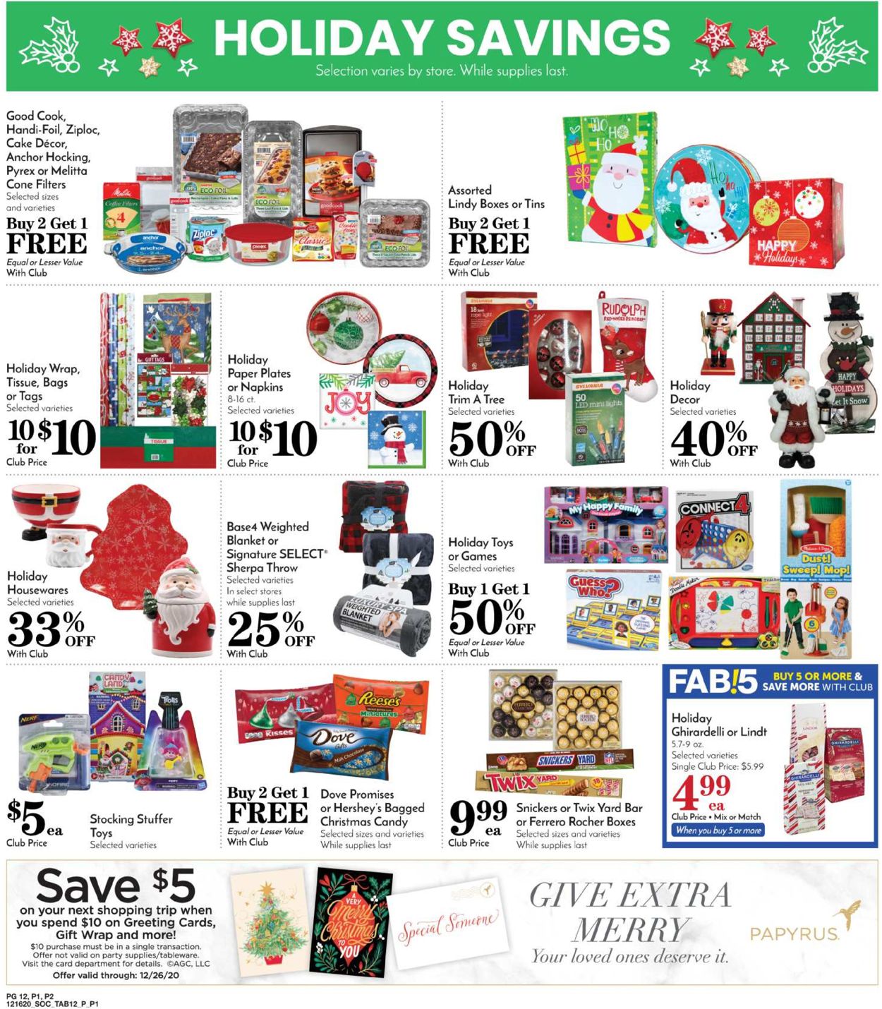 Pavilions Ad from 12/16/2020