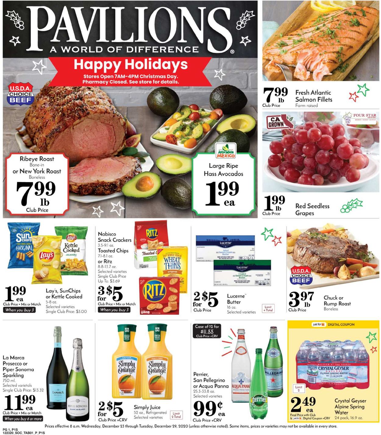 Pavilions Ad from 12/23/2020