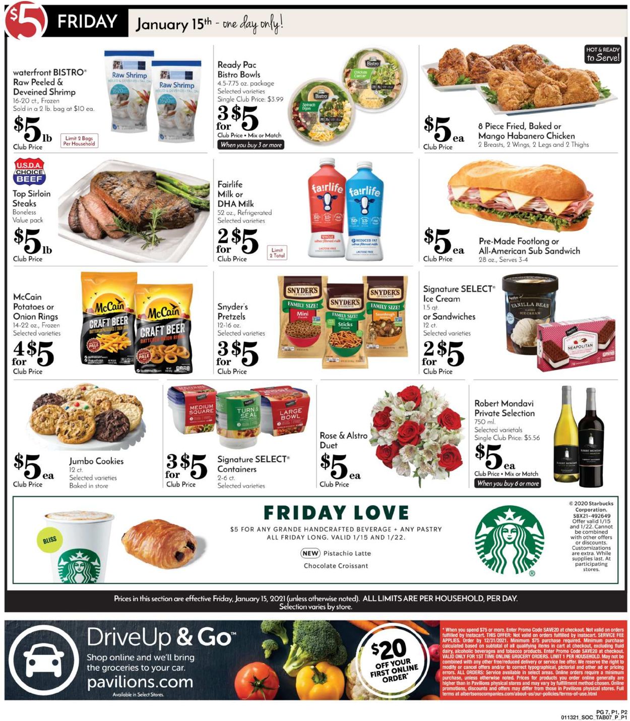 Pavilions Ad from 01/13/2021