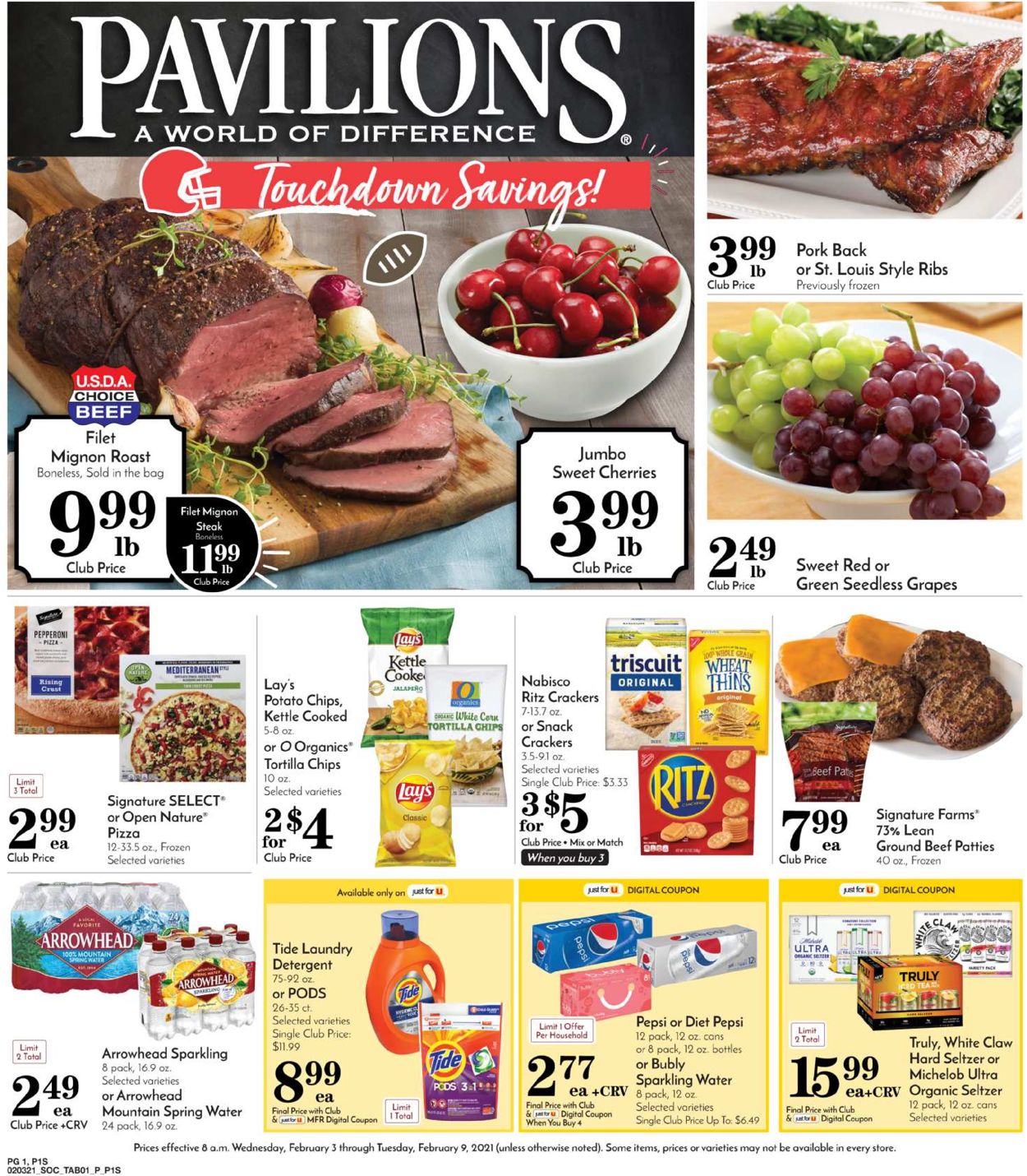 Pavilions Ad from 02/03/2021