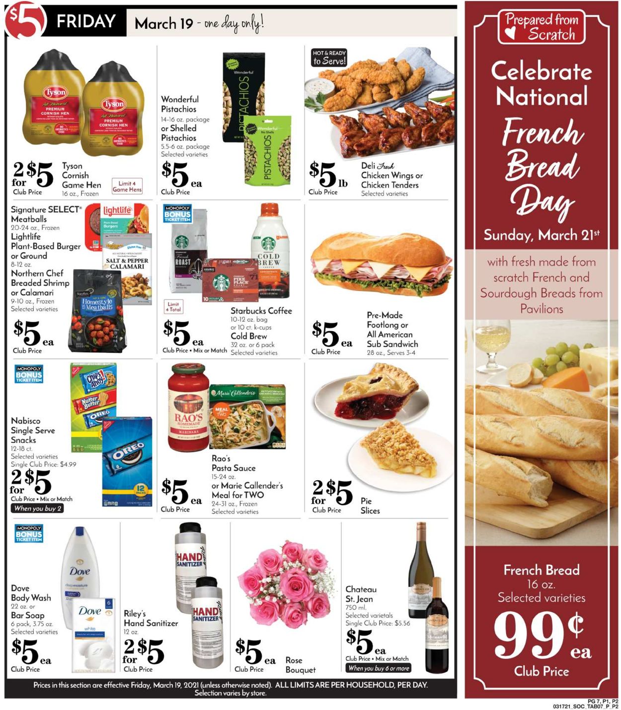 Pavilions Ad from 03/17/2021