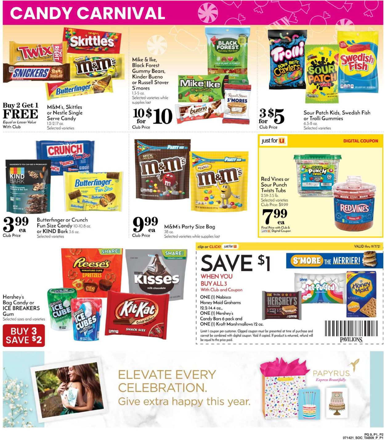 Pavilions Ad from 07/14/2021