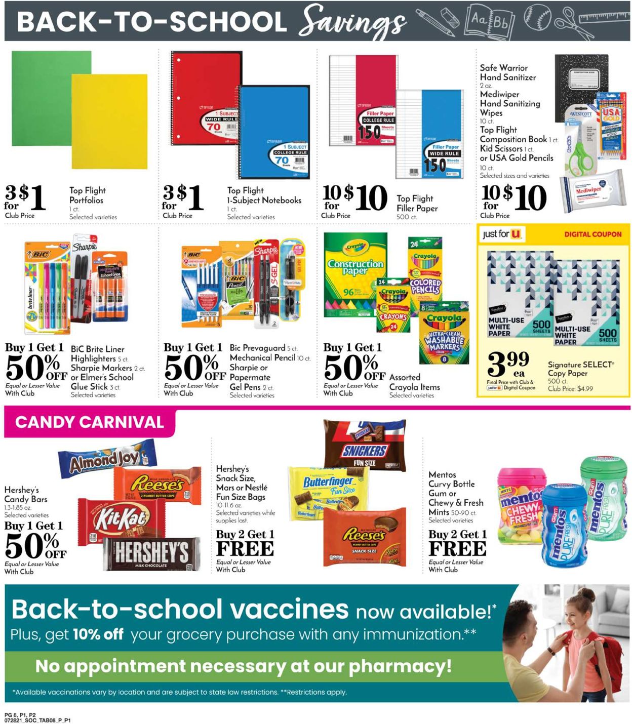 Pavilions Ad from 07/28/2021