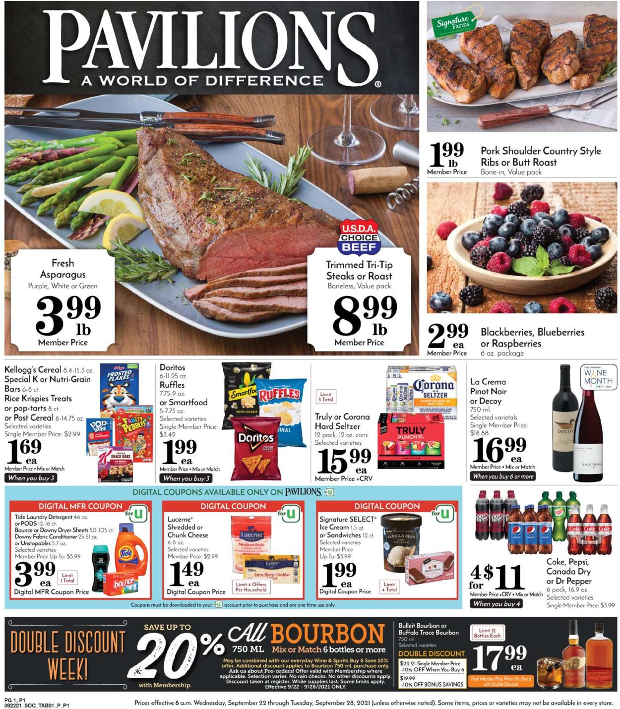 Pavilions Ad from 09/22/2021