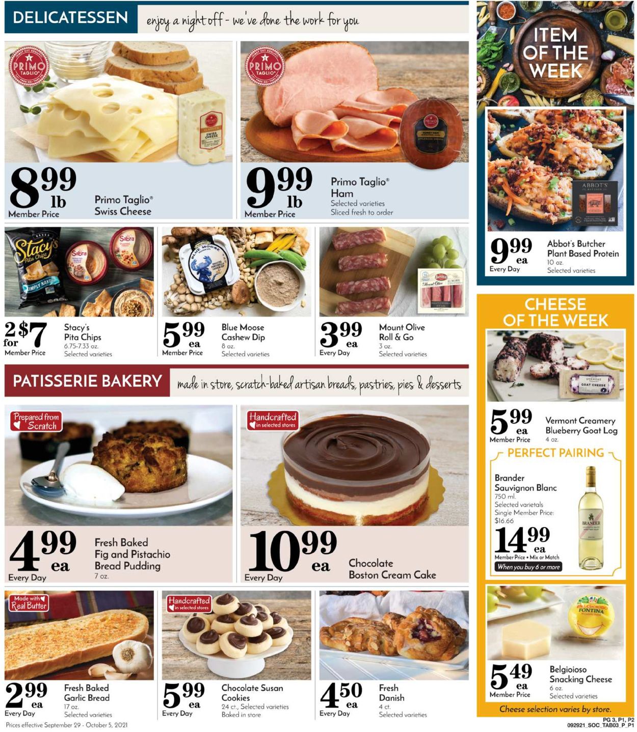 Pavilions Ad from 09/29/2021