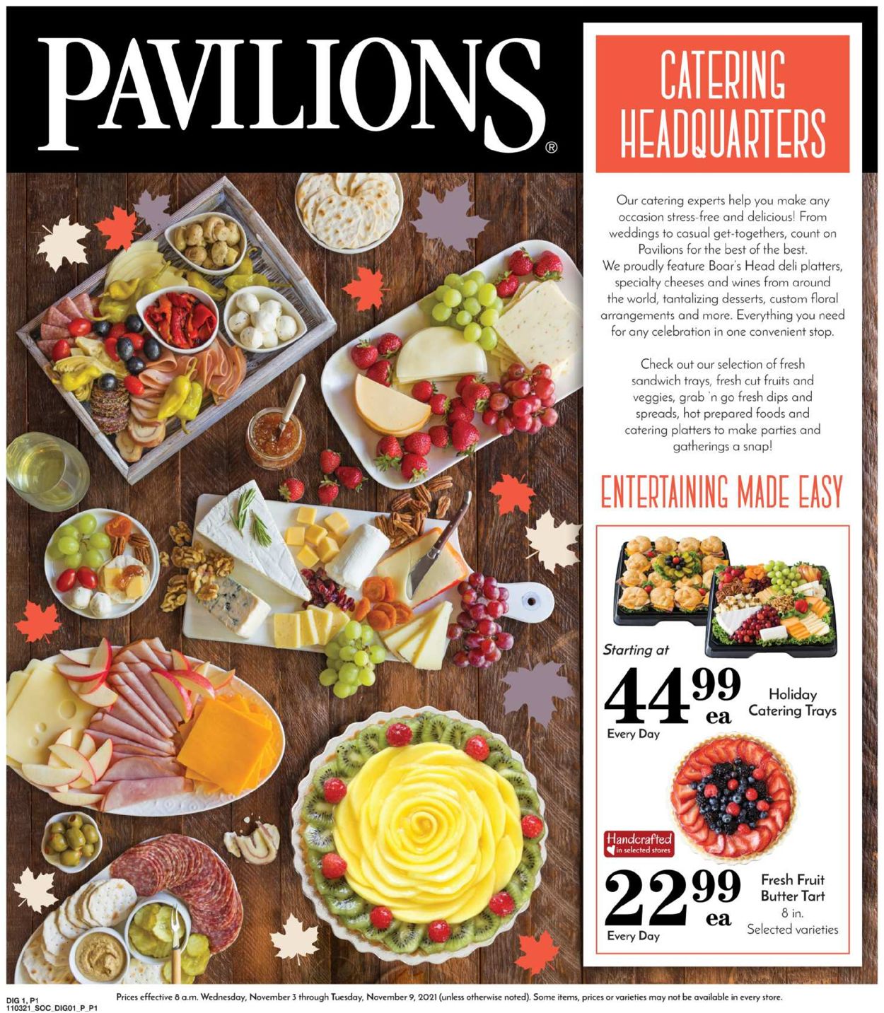 Pavilions Ad from 11/03/2021